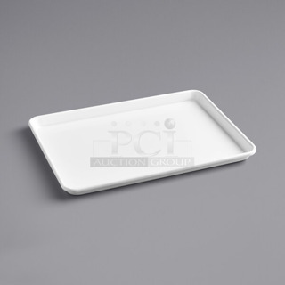 2 Box of 8 BRAND NEW SCRATCH AND DENT! Baker's Lane 407BUNHALFWH Half Size 18 Gauge Non-Stick 13" x 18" White Wire in Rim Aluminum Bun / Sheet Pan / Tray. 2 Times Your Bid! 