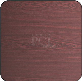4 BRAND NEW SCRATCH AND DENT! Lancaster Table & Seating 3493636TCB 36" x 36" Laminated Square Table Top Reversible Cherry / Black. 4 Times Your Bid!