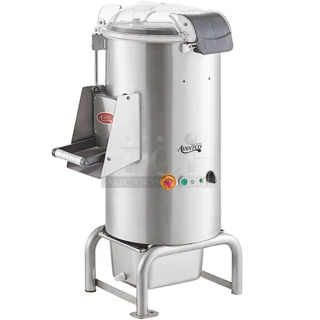 BRAND NEW SCRATCH AND DENT! 2023 Avantco PPF40 40 lb. Floor Potato Peeler. 120 Volts, 1 Phase. Tested and Working!