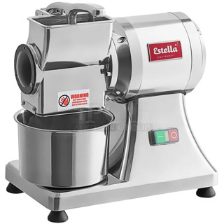 BRAND NEW SCRATCH AND DENT! Estella 348CG34 Stainless Steel Electric Hard Cheese Grater. 120 Volts, 1 Phase. Tested and Working!