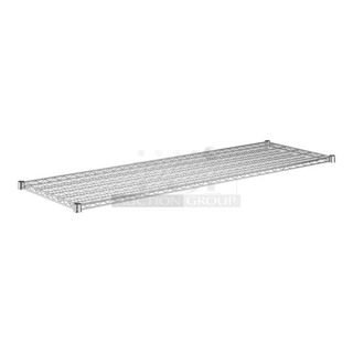 2 BRAND NEW SCRATCH AND DENT! Regency 460EC2472 24" x 72" NSF Chrome Wire Shelf. 2 Times Your Bid! May Be Missing Pieces. 
