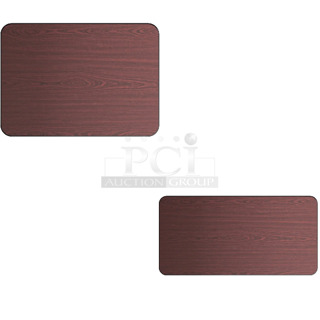 3 BRAND NEW SCRATCH AND DENT! Items Including Lancaster Table & Seating 3493042TCB 30" x 42" Laminated Rectangular Table Top Reversible Cherry / Black and Lancaster Table & Seating 3493060TCB 30" x 60" Laminated Rectangular Table Top - Reversible Cherry / Black. 3 Times Your Bid! May Be Missing Pieces. 