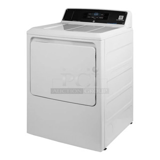 BRAND NEW SCRATCH AND DENT! General Electric GE VTD52GASROWB 7.4 cu. ft. Front Load Gas-Powered Commercial Dryer - Free Use / App Payment. 