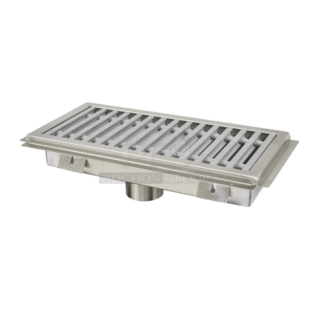 BRAND NEW SCRATCH AND DENT! Advance Tabco FFTG-1284 84"x12" Stainless Steel Floor Trough - Image 1 of 6