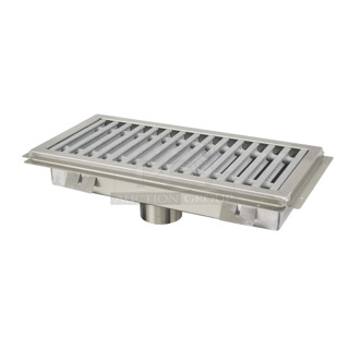 BRAND NEW SCRATCH AND DENT! Advance Tabco FFTG-1284 84"x12" Stainless Steel Floor Trough