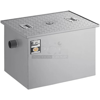 BRAND NEW SCRATCH AND DENT! Regency 30 lb. 15 GPM Grease Trap with 2" Non-Threaded Connections