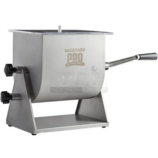 BRAND NEW SCRATCH AND DENT! Backyard Pro BSMM-44T Butcher Series 44 lb. / 7 Gallon Manual Tilting Meat Mixer