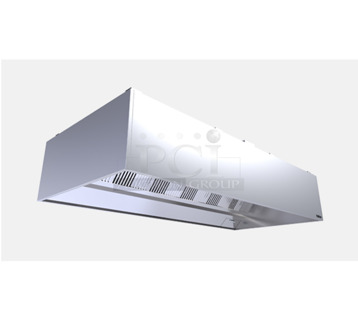 BRAND NEW IN CRATE! Halton KVE Custom  Stainless Steel Commercial Grease Hood w/ Filters. 