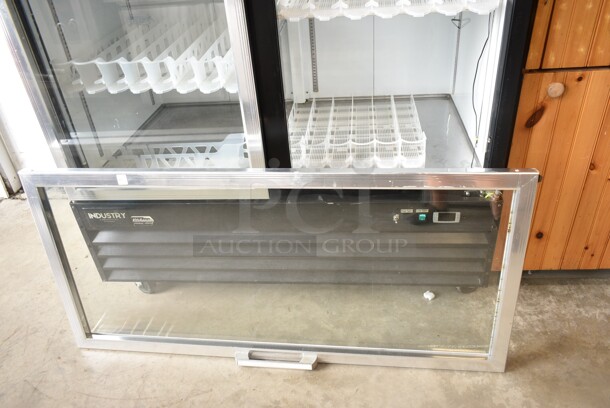 Avantco G1.2BM2F-HC Metal Commercial 2 Door Reach In Freezer Merchandiser w/ Poly Coated Racks on Commercial Casters. 115 Volts, 1 Phase. Tested and Working! - Image 3 of 7