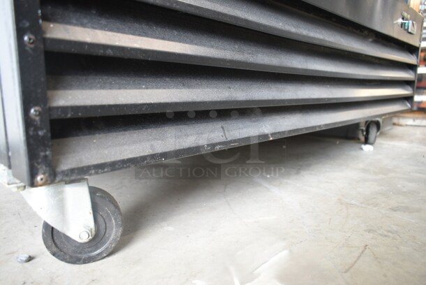 Avantco G1.2BM2F-HC Metal Commercial 2 Door Reach In Freezer Merchandiser w/ Poly Coated Racks on Commercial Casters. 115 Volts, 1 Phase. Tested and Working! - Image 5 of 7