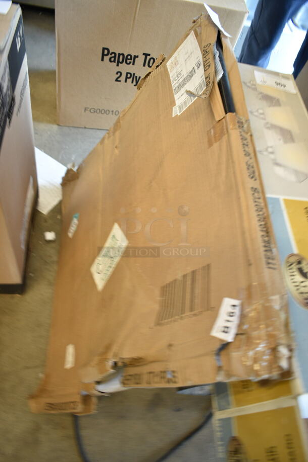 BRAND NEW SCRATCH AND DENT! Lancaster Table & Seating 3493030TCB 30" x 30" Laminated Square Table Top Reversible Cherry / Black - Image 2 of 3