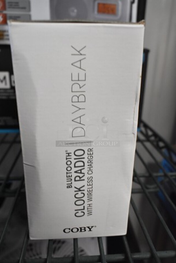 4 BRAND NEW IN BOX! Coby Bluetooth Clock Radio. 4 Times Your Bid!  - Image 3 of 3