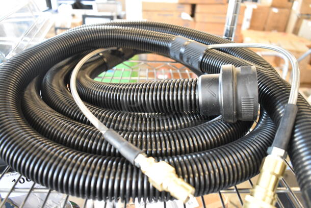BRAND NEW SCRATCH AND DENT! Mytee 8501V 15' Internal Vacuum and Solution Hose Combo with Cuff Assembly for Select Carpet Extractors - Image 5 of 6
