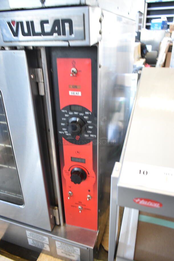 2 LIKE NEW! Vulcan VC5ED Stainless Steel Commercial Electric Powered Full Size Convection Oven w/ View Through Doors, Metal Oven Racks and Thermostatic Controls. Does Not Come w/ Casters. 208 Volts, 3/1 Phase. 2 Times Your Bid! - Image 4 of 10