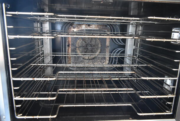 2 LIKE NEW! Vulcan VC5ED Stainless Steel Commercial Electric Powered Full Size Convection Oven w/ View Through Doors, Metal Oven Racks and Thermostatic Controls. Does Not Come w/ Casters. 208 Volts, 3/1 Phase. 2 Times Your Bid! - Image 7 of 10