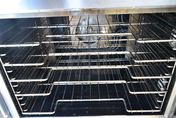 2 LIKE NEW! Vulcan VC5ED Stainless Steel Commercial Electric Powered Full Size Convection Oven w/ View Through Doors, Metal Oven Racks and Thermostatic Controls. Does Not Come w/ Casters. 208 Volts, 3/1 Phase. 2 Times Your Bid! - Image 8 of 10