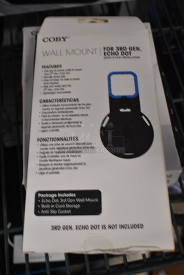 4 BRAND NEW IN BOX! Items Including Waterproof True Wireless Speaker, Wall Mount For Echo Dot, Coby Bluetooth Speaker. 4 Times Your Bid!  - Image 5 of 7