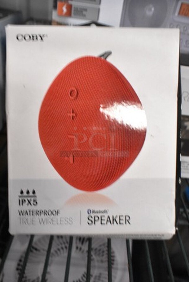 4 BRAND NEW IN BOX! Items Including Waterproof True Wireless Speaker, Wall Mount For Echo Dot, Coby Bluetooth Speaker. 4 Times Your Bid!  - Image 6 of 7