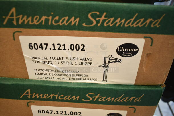 2 BRAND NEW SCRATCH AND DENT! American Standard 6047.121.002 Ultima Exposed Manual Piston Water Closet Flush Valve - 1.28 GPF. 2 Times Your Bid!  - Image 3 of 4