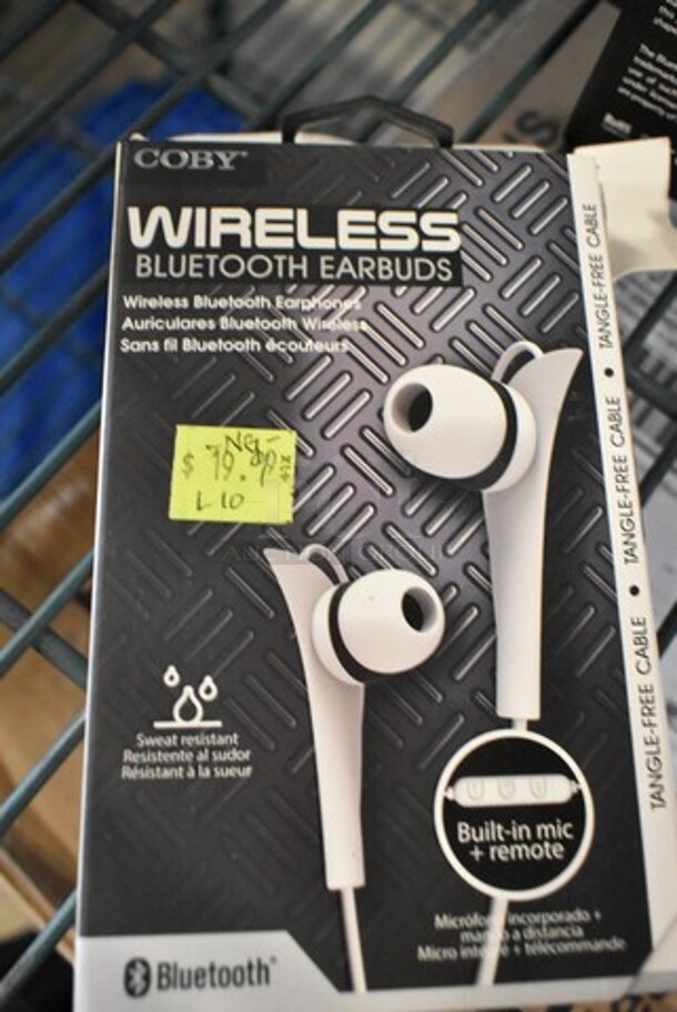 5 BRAND NEW IN BOX! Coby Wireless Bluetooth Earbuds. 5 Times Your Bid!  - Image 1 of 3