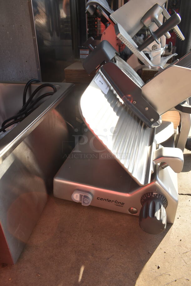 BRAND NEW SCRATCH AND DENT! 2024 Hobart Centerline EDGE12-11 Stainless Steel Commercial Countertop Meat Slicer w/ Blade Sharpener. 115 Volts, 1 Phase. Tested and Working! - Image 7 of 8