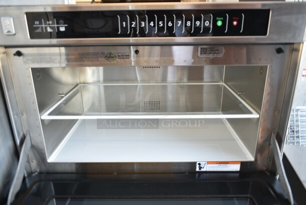 BRAND NEW SCRATCH AND DENT! 2024 Amana AMSO35 Heavy-Duty Commercial Steamer Microwave Oven. 208/240 Volts, 1 Phase.  - Image 4 of 5
