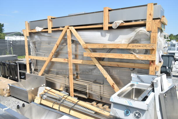 BRAND NEW IN CRATE! Halton KVE Custom  Stainless Steel Commercial Grease Hood w/ Filters.  - Image 8 of 12