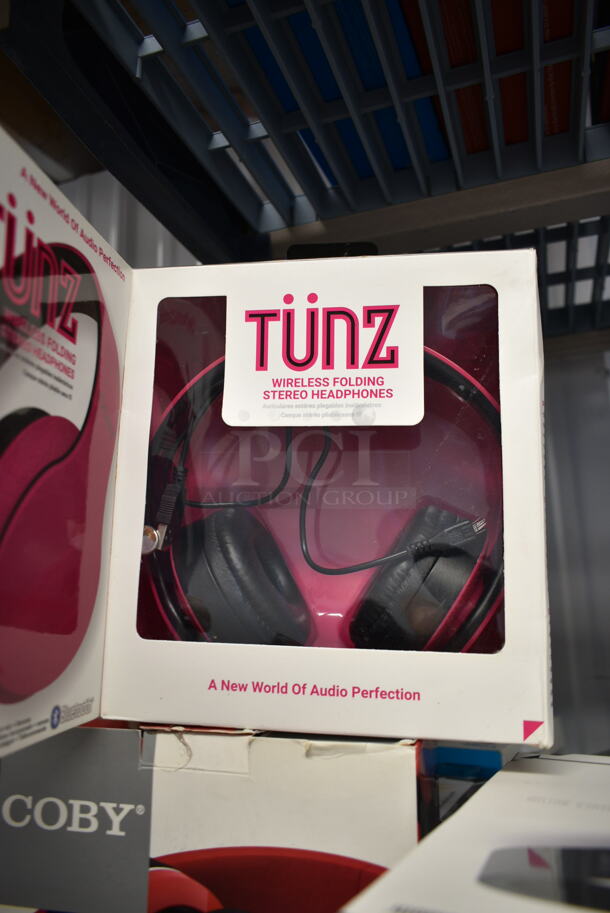 4 BRAND NEW IN BOX! Items Including Coby Max-III Wireless Folding Headphones, Coby Tunz Headphones, Coby Super Bass Headphones and Coby Karizma Headphones. 4 Times Your Bid! - Image 6 of 10