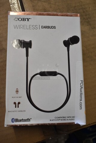 5 BRAND NEW IN BOX! Coby Wireless Earbuds. 5 Times Your Bid! 