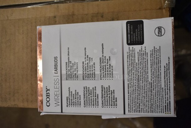 5 BRAND NEW IN BOX! Coby Wireless Earbuds. 5 Times Your Bid!  - Image 2 of 3