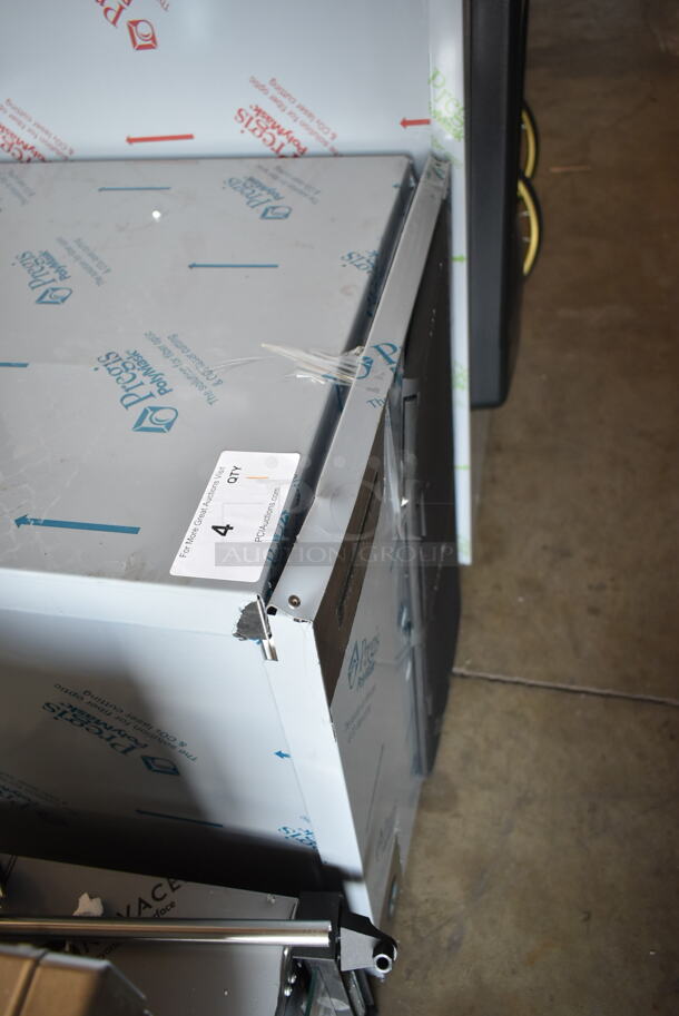 BRAND NEW SCRATCH AND DENT! Hoshizaki KM-350MAJ Stainless Steel Commercial Slim Line Series 22" Modular Crescent Ice Machine. 489 lb. 115 Volts, 1 Phase.  - Image 4 of 5