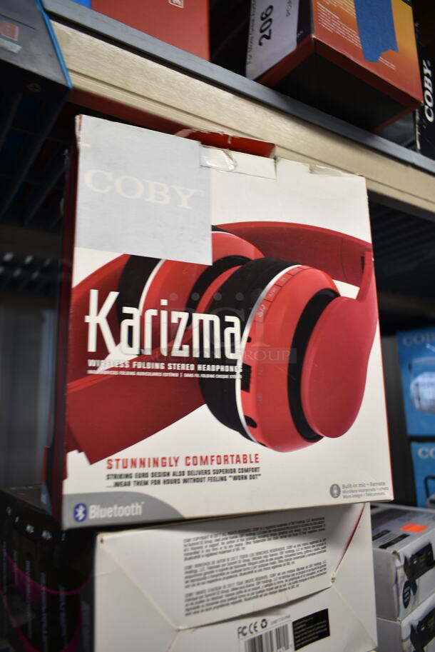 4 BRAND NEW IN BOX! Items Including Coby Max-III Wireless Folding Headphones, Coby Tunz Headphones, Coby Super Bass Headphones and Coby Karizma Headphones. 4 Times Your Bid! - Image 8 of 10