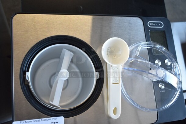 BRAND NEW SCRATCH AND DENT! Whynter ICM-200LS 2.1 Quart Capacity Automatic Compressor Ice Cream Maker in Stainless Steel. 115 Volts, 1 Phase. Tested and Working! - Image 3 of 5