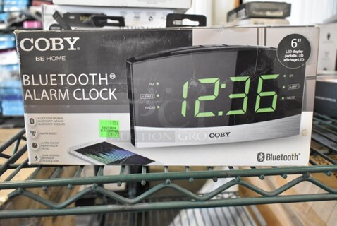 2 BRAND NEW IN BOX! Coby Alarm Clock. 2 Times Your Bid! 