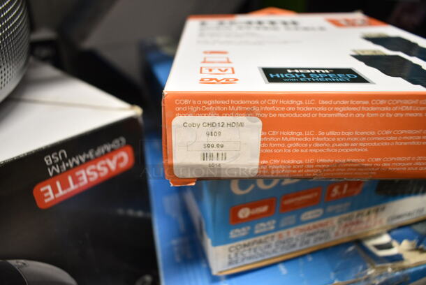 3 BRAND NEW IN BOX! Items Including 2 Coby Compact 5.1 Channel DVD Player, Coby HDMI High Speed Cable. 3 Times Your Bid! - Image 5 of 9