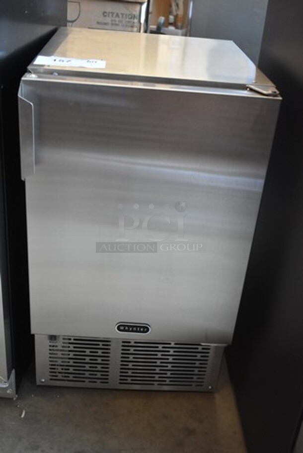 BRAND NEW SCRATCH AND DENT! Whynter MIM-14231SS Stainless Steel 14” Undercounter Automatic Marine Ice Maker 23lb Daily Output. 115 Volts, 1 Phase. Tested and Working! - Image 2 of 5