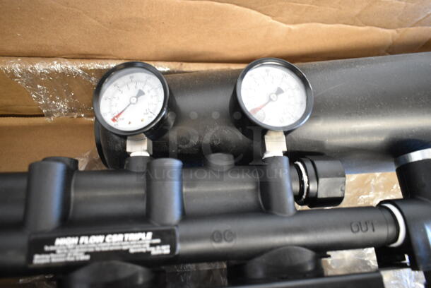 BRAND NEW! Everpure EV9294-23 High Flow CSR Triple Manifold with 20" Prefilter and Scale Reduction - 3/4" NPT. Stock Picture Used, See Pictures - Image 10 of 12