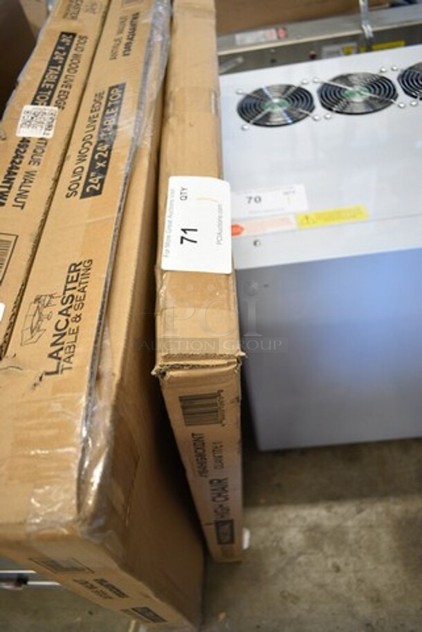 BRAND NEW SCRATCH AND DENT! Lancaster Table & Seating 164HIGHCKDNT Wooden High Chair. May Be Missing Pieces.  - Image 2 of 3