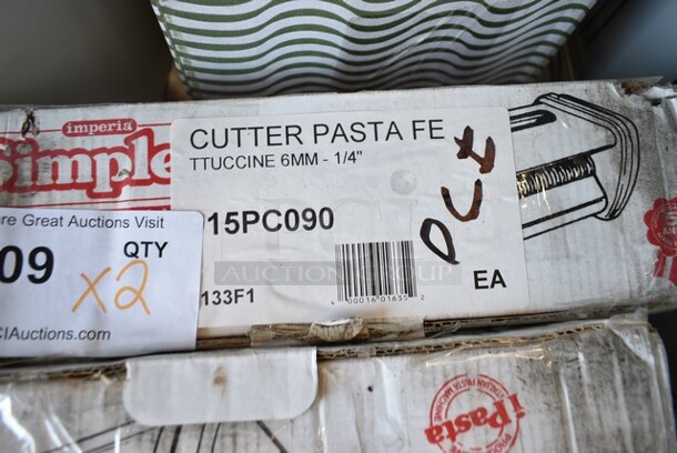 2 BRAND NEW SCRATCH AND DENT! Simplex 915PC090 Imperia 6.5 mm (1/4") Fettucine Pasta Cutter for Manual and Electric Pasta Machines. 2 Times Your Bid!  - Image 3 of 4