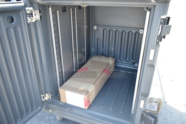 BRAND NEW! Gray Poly Catering Holding Cabinet on Commercial Casters.  - Image 2 of 3