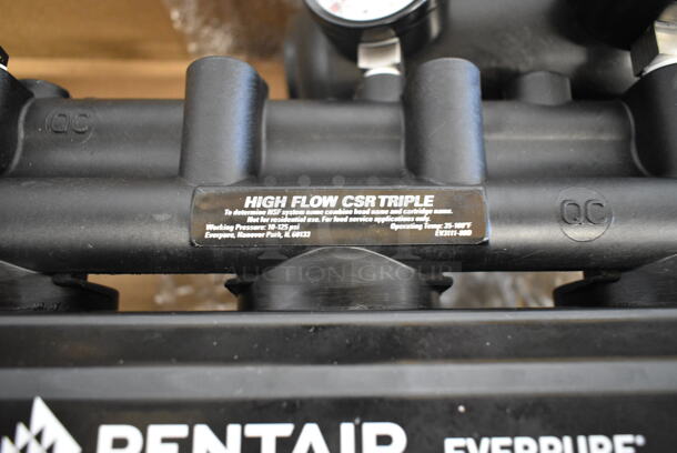 BRAND NEW! Everpure EV9294-23 High Flow CSR Triple Manifold with 20" Prefilter and Scale Reduction - 3/4" NPT. Stock Picture Used, See Pictures - Image 12 of 12