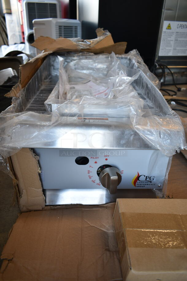 BRAND NEW SCRATCH AND DENT! 2023 Cooking Performance Group CPG 351GTCPG15NL 15" Gas Countertop Griddle with Flame Failure Protection and Thermostatic Controls. 30,000 BTU - Image 6 of 8