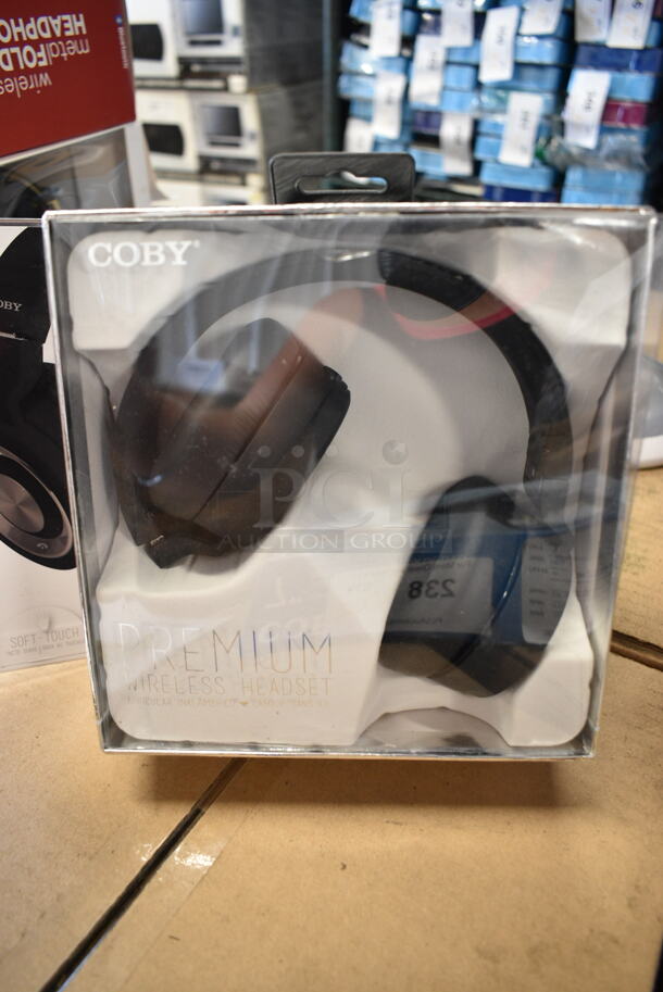 2 BRAND NEW IN BOX! Items Including Coby Portable DVD Player and Coby Premium wireless Headset. 2 Times Your Bid! - Image 7 of 8