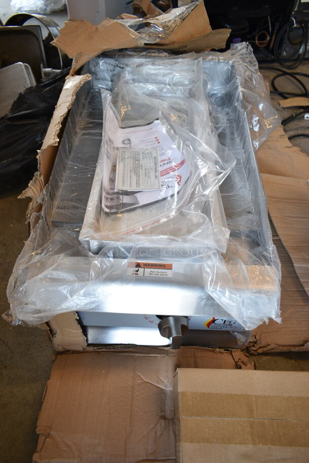 BRAND NEW SCRATCH AND DENT! 2023 Cooking Performance Group CPG 351GTCPG15NL 15" Gas Countertop Griddle with Flame Failure Protection and Thermostatic Controls. 30,000 BTU - Image 7 of 8