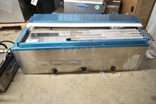 2024 Avantco 177STE3S Stainless Steel Three Pan Open Well Electric Steam Table with Undershelf. 120 Volts, 1 Phase.  - Image 2 of 9