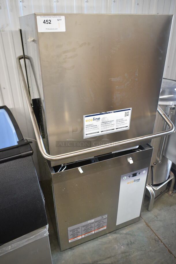 BRAND NEW SCRATCH AND DENT! Ecoline by Hobart EDH-1 Electric High Temperature Door-Type Dishwasher with Booster Heater - 208-240 Volts.  - Image 2 of 5