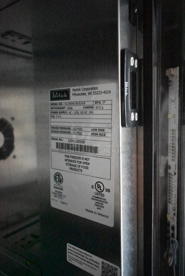 BRAND NEW! 2022 Perlick HC24FS4S-00-SLFLR Stainless Steel Commercial Single Door Undercounter Freezer. 115 Volts, 1 Phase. Tested and Working! - Image 6 of 6