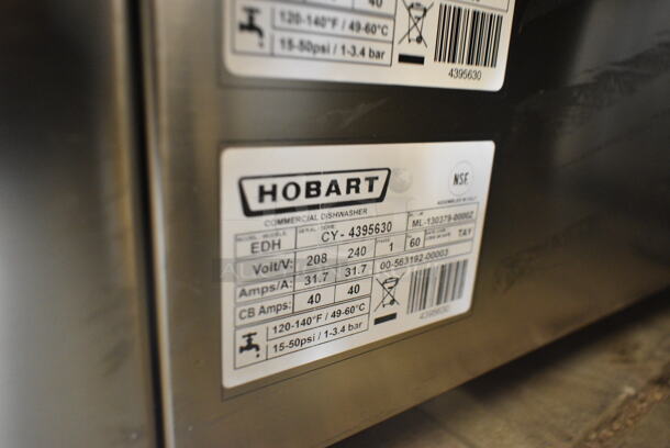 BRAND NEW SCRATCH AND DENT! Ecoline by Hobart EDH-1 Electric High Temperature Door-Type Dishwasher with Booster Heater - 208-240 Volts.  - Image 5 of 5
