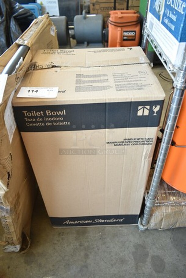 BRAND NEW SCRATCH AND DENT! American Standard 3351101.020 Afwall Millennium FloWise 3351101.020 Vitreous China Wall-Mount Elongated Flushometer Toilet with EverClean - 1.1 to 1.6 GPF - Image 2 of 4