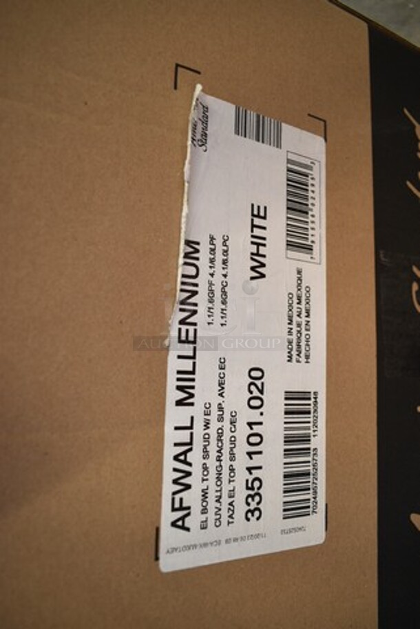 BRAND NEW SCRATCH AND DENT! American Standard 3351101.020 Afwall Millennium FloWise 3351101.020 Vitreous China Wall-Mount Elongated Flushometer Toilet with EverClean - 1.1 to 1.6 GPF - Image 4 of 4
